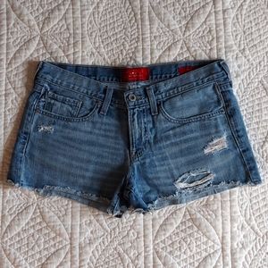 Lucky Brand Distressed Cut-Off Jean Shorts Size 25